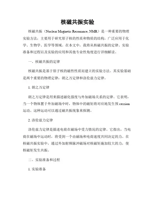 核磁共振实验