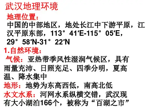 武汉地理环境