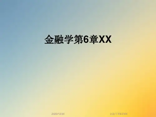 金融学第6章XX