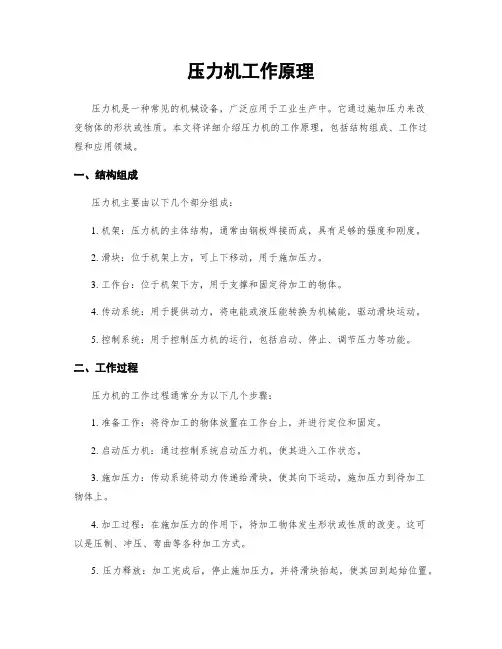 压力机工作原理