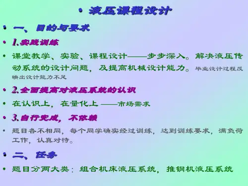 推钢机  液压缸设计要点