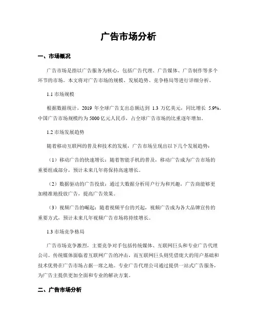 广告市场分析