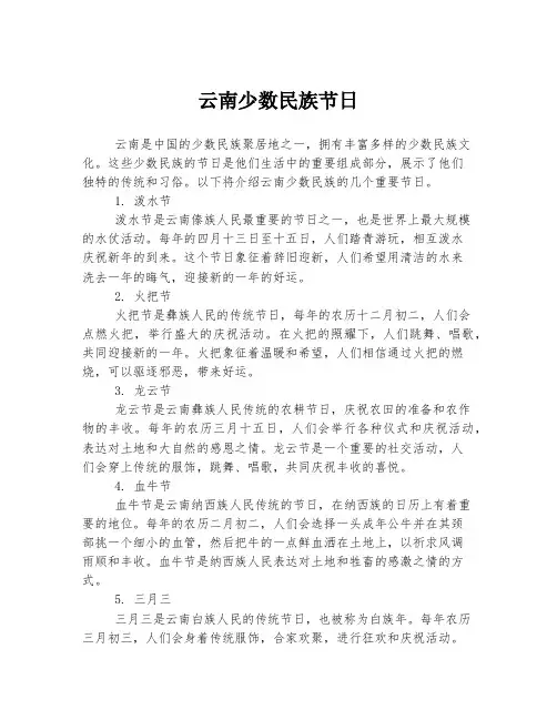 云南少数民族节日