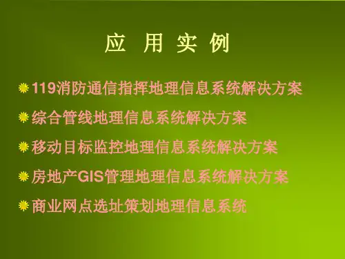 第七章 GIS应用1