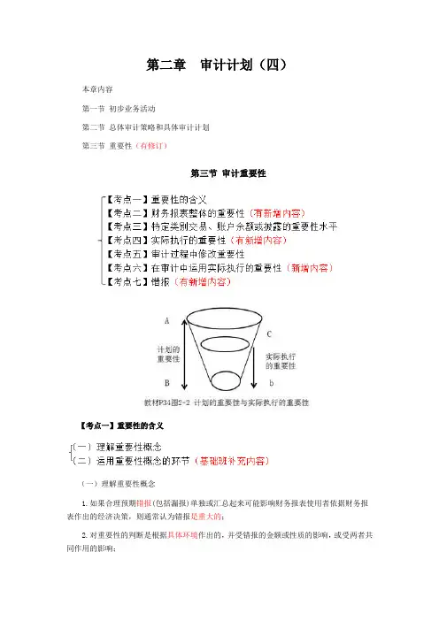 最详细的CPA《审计》复习笔记第02章