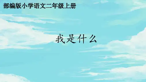 统编版二年级语文上册2我是什么 课件(共40张PPT)