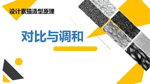 《设计素描》课件——第八节 对比与调和