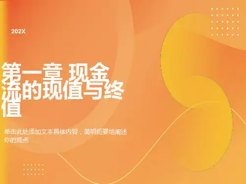 现金流的现值与终值