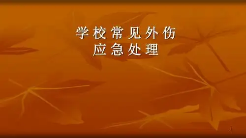 常见外伤应急处理ppt课件