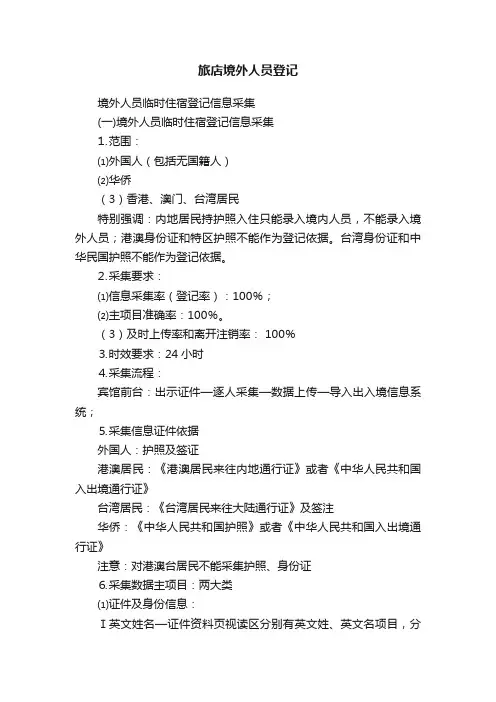 旅店境外人员登记