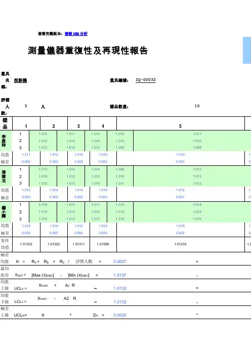 MSA分析具体步骤(非常实用)