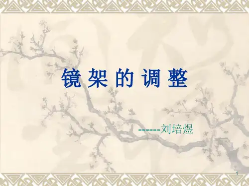 镜架的调整模板