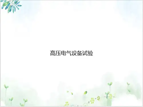 高压电气设备试验PPT课件
