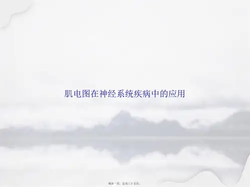 肌电图在神经系统疾病中的应用讲课文档