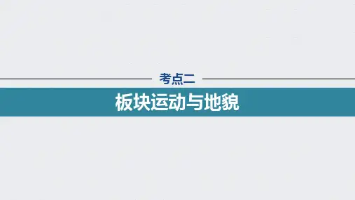 高考地理复习(新高考1) 选修性必修1 第2章 第18讲 考点二 板块运动与地貌