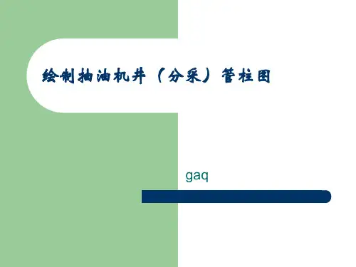 绘制抽油机井(分采)管柱图