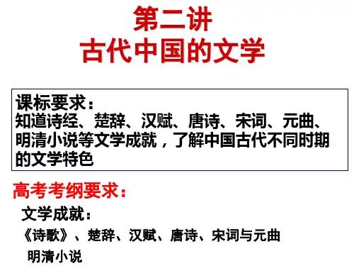 中国古代文学王天勇