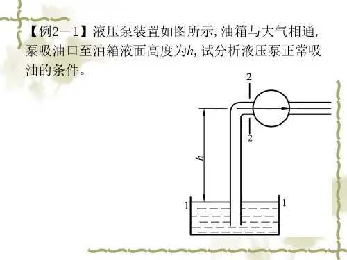 液压传动课后习题精品PPT课件