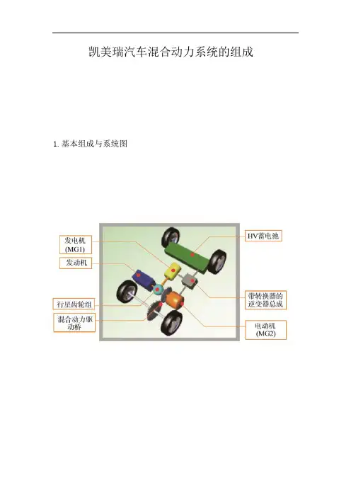 凯美瑞汽车混合动力系统的组成