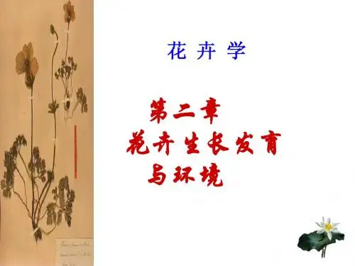第二章花卉的生长发育与环境