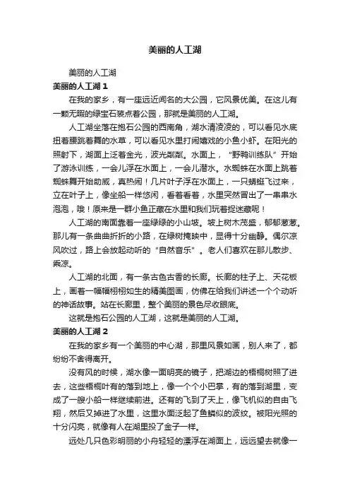 美丽的人工湖
