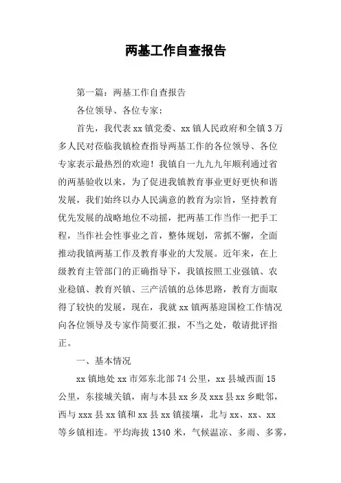 两基工作自查报告