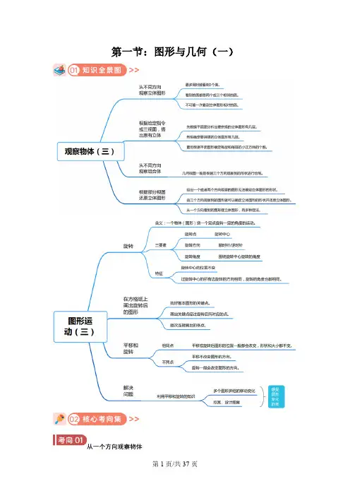 五年级下册第三讲《图形与几何(一)》期末专项训练