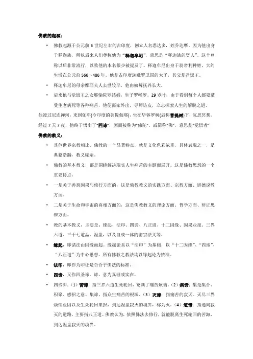 佛教的起源