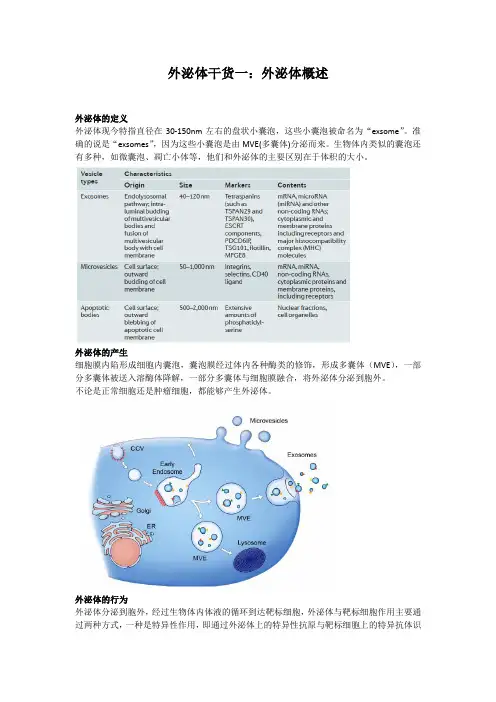 外泌体概述