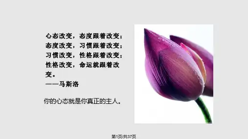 好心态成就你一生的梦想PPT课件