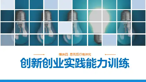 《创新创业实践能力训练》 四