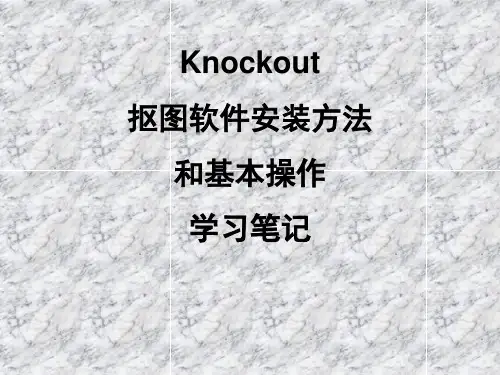 Knockout安装和基本操作