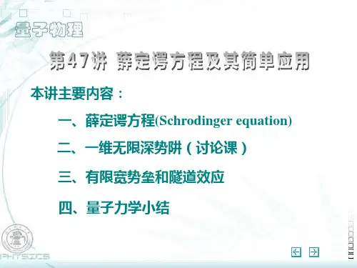 【PPT】一维无限深势阱(讨论课).