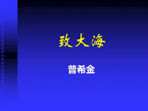 《致大海》ppt课件