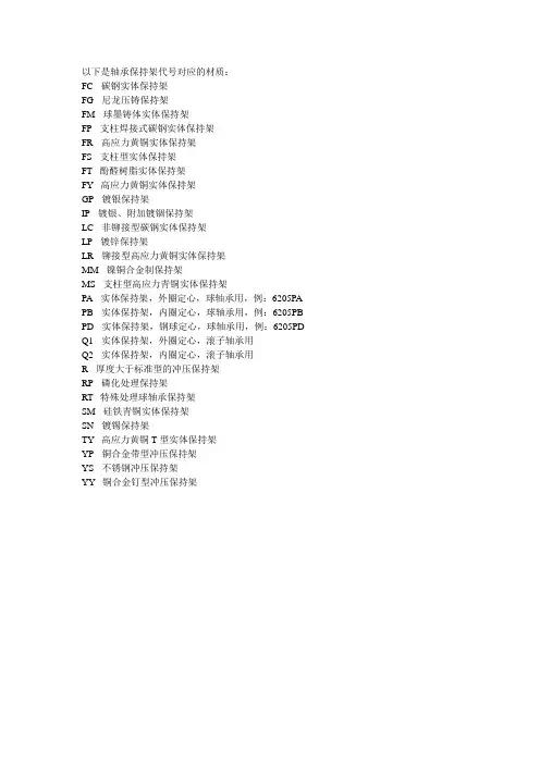 教你认识轴承保持架