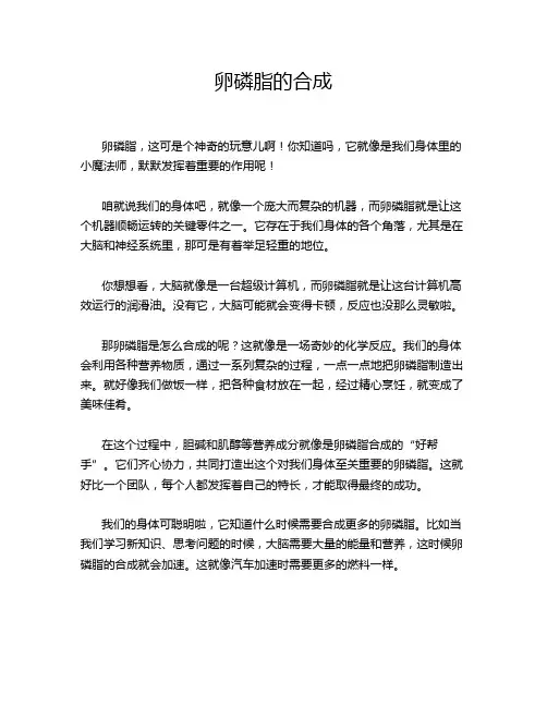 卵磷脂的合成