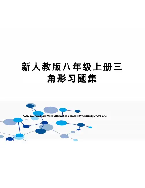 新人教版八年级上册三角形习题集