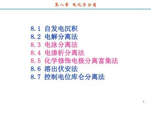 电化学分离法