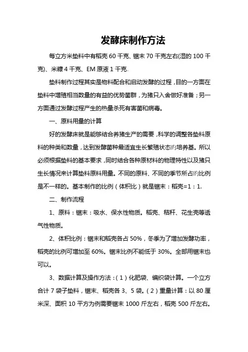发酵床制作方法1