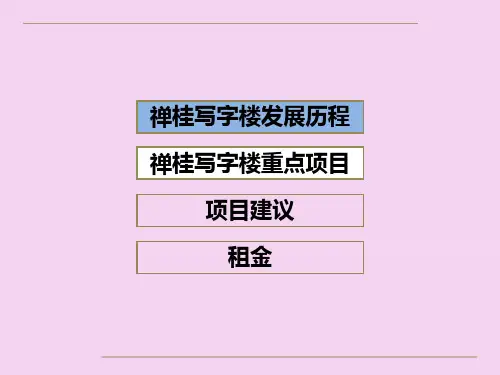 2020年佛山禅桂写字楼市场调查ppt课件