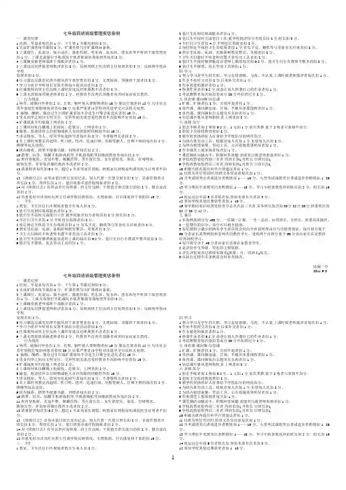 (小字版)七年级四班班级管理奖惩条例