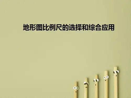 地形图比例尺的选择和综合应用