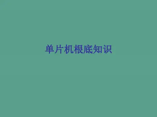 《单片机基础知识》ppt课件