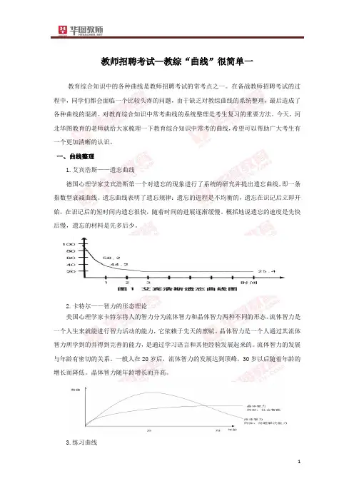 教师招聘：教综“曲线”很简单