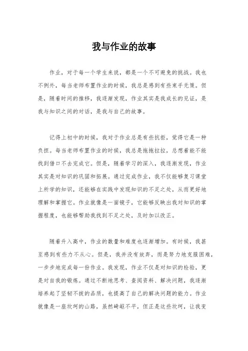 我与作业的故事