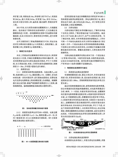 综合物探在豫西某水库大坝坝体检测中的应用
