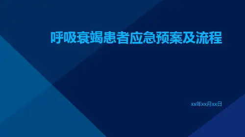 呼吸衰竭患者应急预案及流程