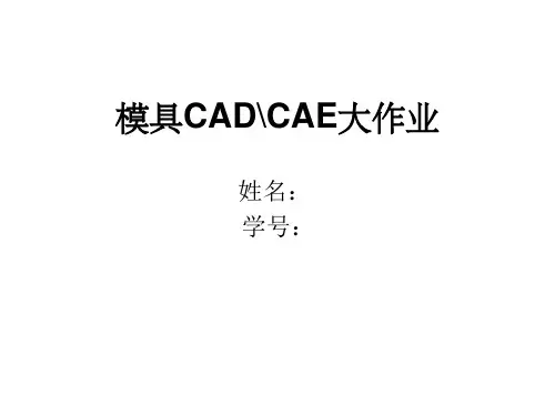 模具cadcae大作业((幻灯片)