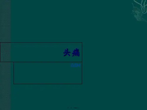 头痛中医内科学