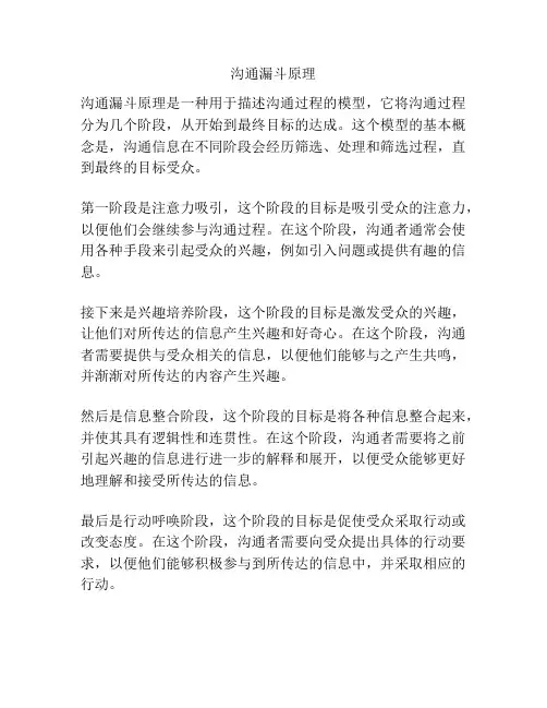 沟通漏斗原理